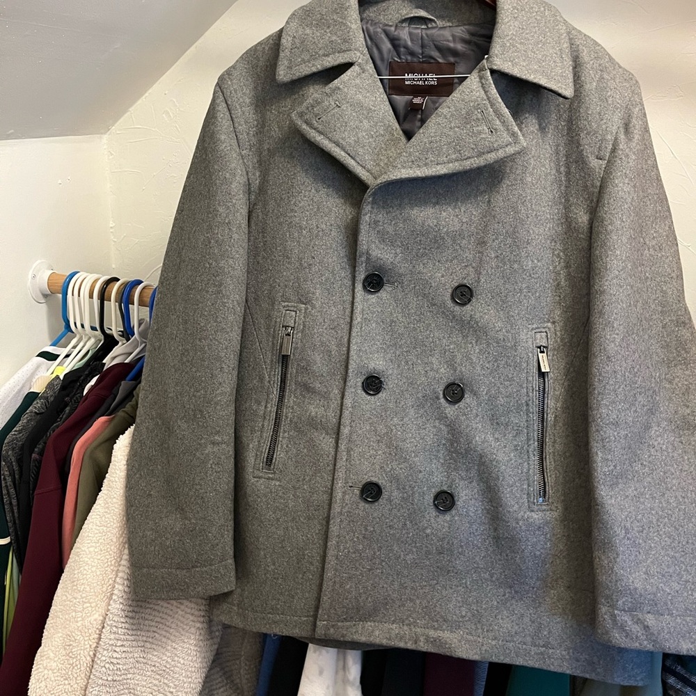 Michael Kors Mens Pea Coat Size M